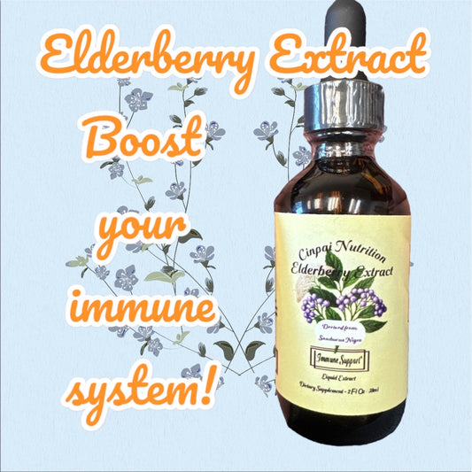 Elderberry Extract Tincture – 2 fl oz | Immune Support & Seasonal Allergy Relief | Herbal Remedy, Alcohol-Based Elderberry Drops
