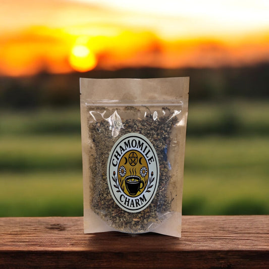 Chamomile Charm – Calming Herbal Loose Leaf Tea | Soothing Blend for Relaxation & Sleep | Caffeine-Free Bedtime Tea with Chamomile
