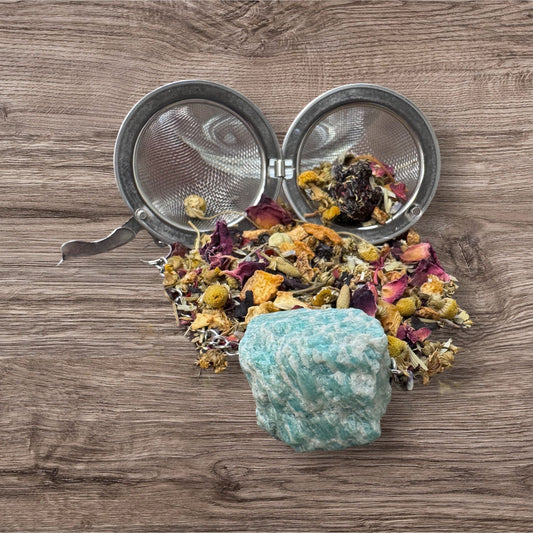 Amazonite Mesh Tea Strainer – Infuse Calm with Every Cup