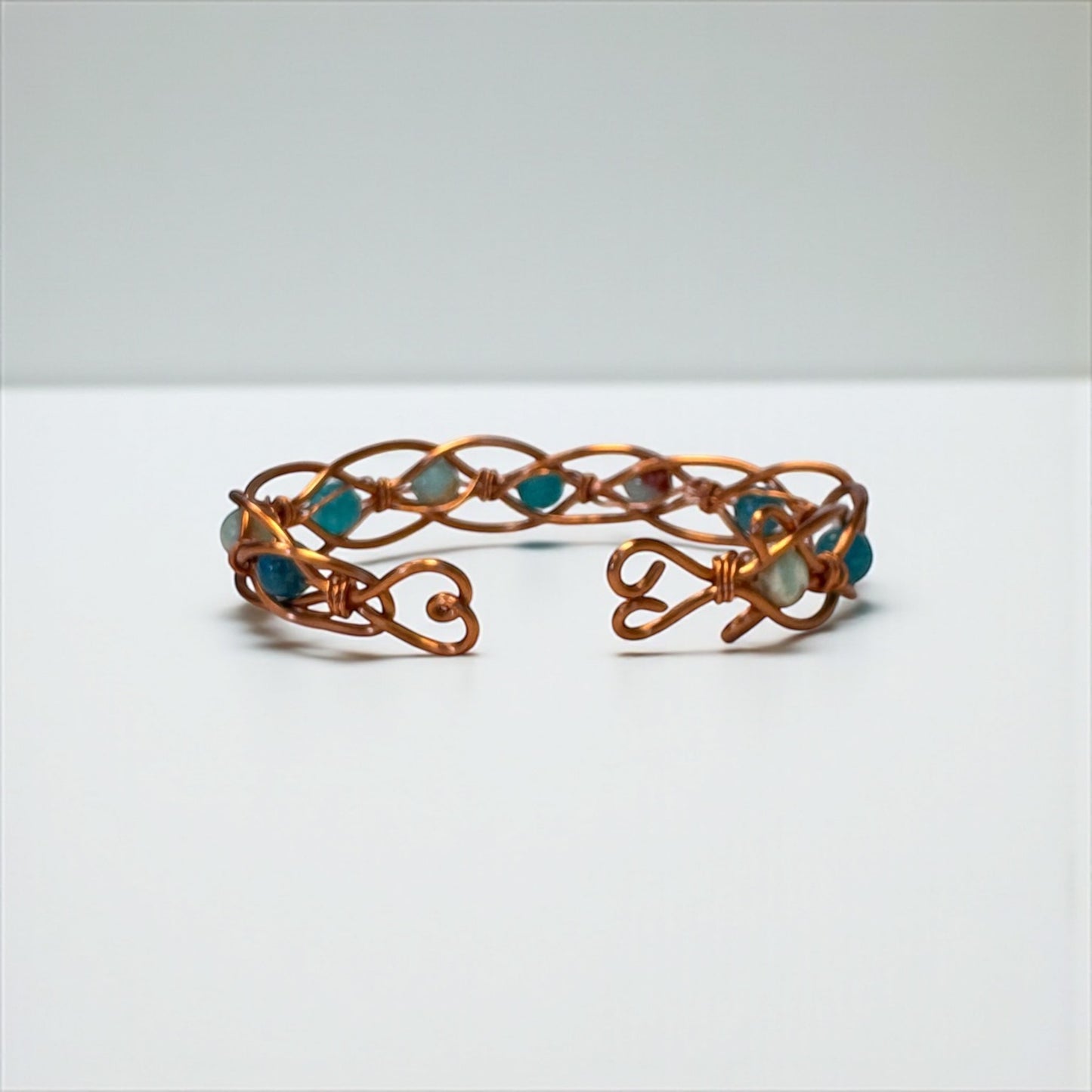 ๐ฟ Handcrafted Copper & Turquoise Bangle โ Strength, Balance & Timeless Beauty ๐ฟ