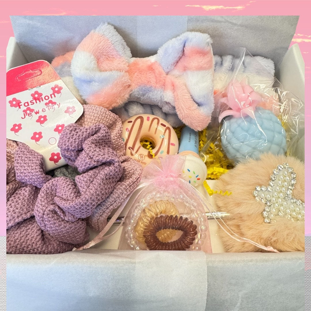 🎀 Pastel Teen Aesthetic Gift Box for Girls – Cute & Fun Accessories Set 🎀
