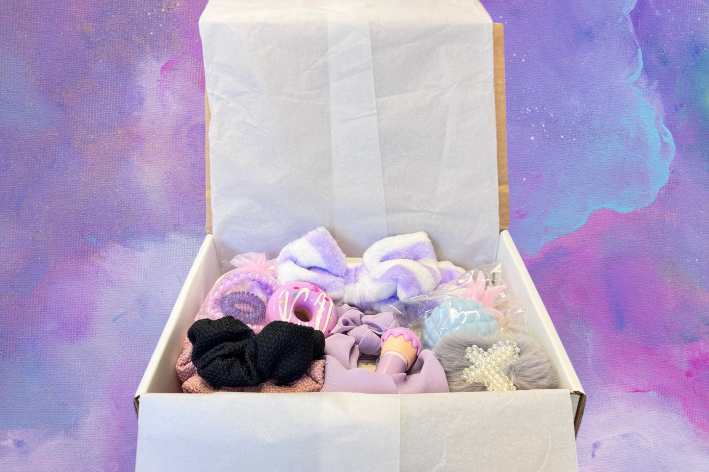 💜 Purple Aesthetic Gift Box – Cute & Cozy Accessories Set for Girls/ Teens 💜